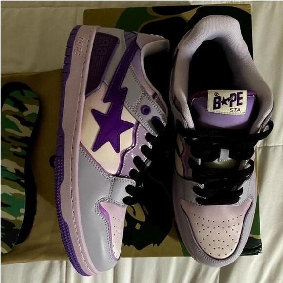 A Bhating Ape Bape SK8 Sta purple - size 11 - Picture 6 of 8